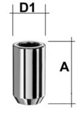 Écrou de roue 1/2\"\" UNF Cône 60° SW-Étoile L-37 galvanisé