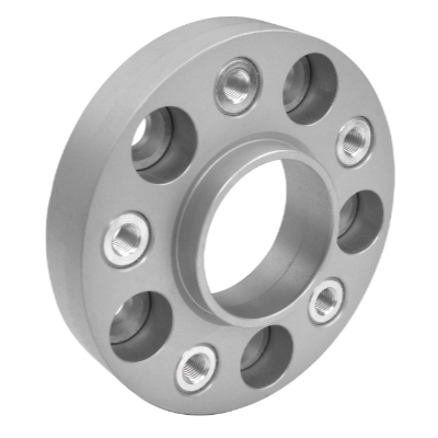 Distanziatore ALU   25mm LK 112/5  NLB 66.5 anodizzato nero