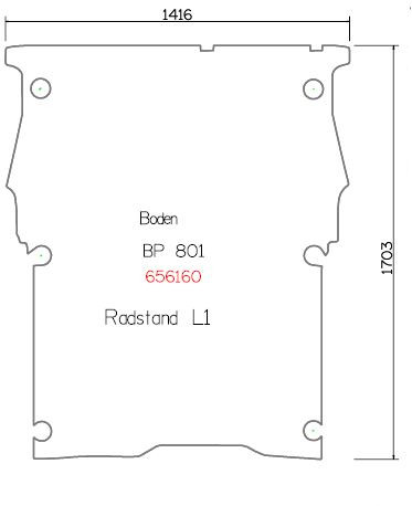 Pianale in legno, 1-pezzo L1 Berlingo / Partner 2008-