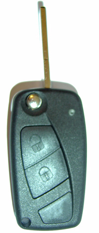 Boîtier de clé noir 2 boutons