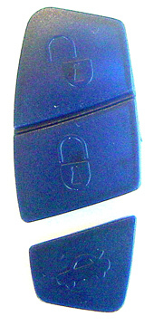 Clé en caoutchouc bleue 3 boutons (14.25mm)