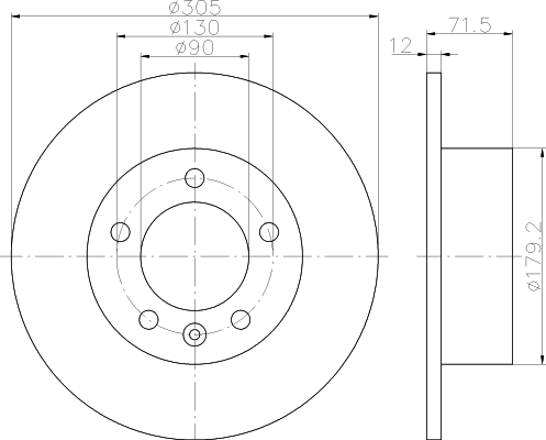 Disco freno posteriore Master III
