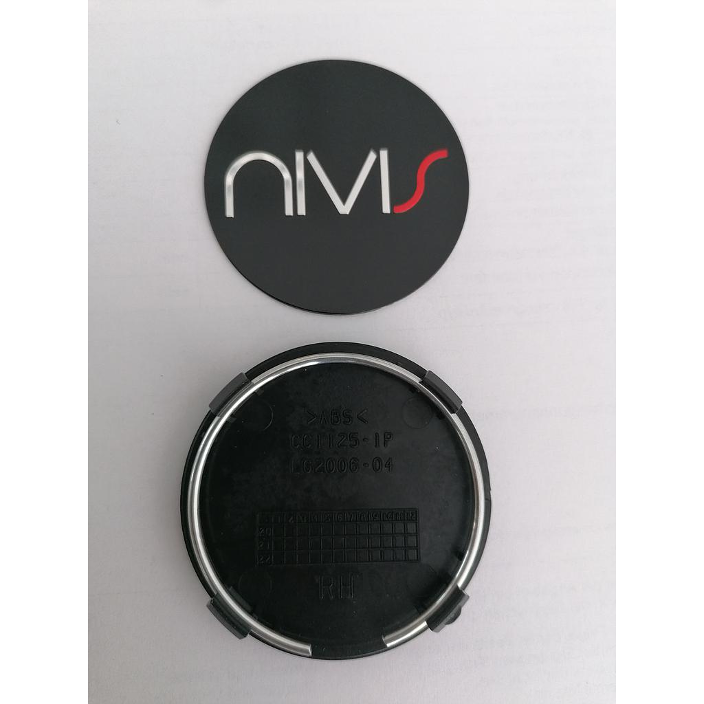 Coprimozzo per cerchioni Nivis in alluminio argento per NIVIS 280 / 206 60mm Audi