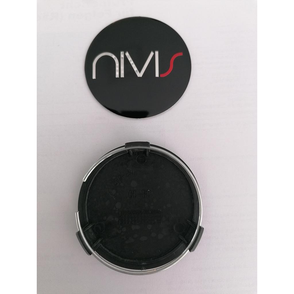 Coprimozzo per cerchioni Nivis in alluminio argento per NIVIS 280 / 206 73mm Mercedes