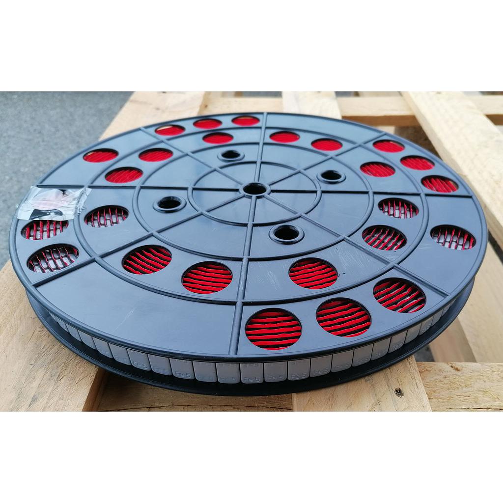 Poids adhésif argent Rouleau 6kg (5g) SPÉCIAL: Enlèvement sans résidus de colle