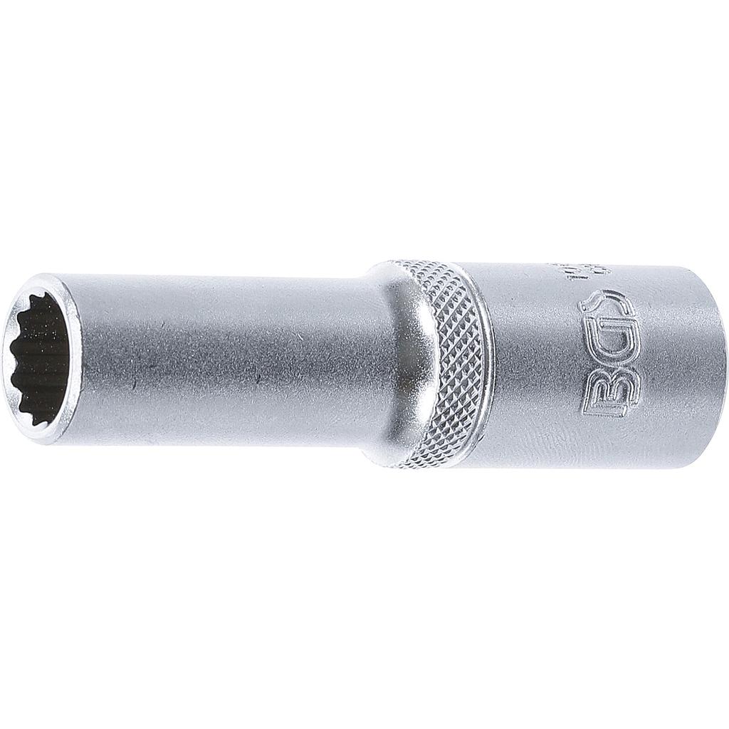 Steckschlüssel-Einsatz Zwölfkant, tief | Antrieb Innenvierkant 12,5 mm (1/2") | SW 12 mm