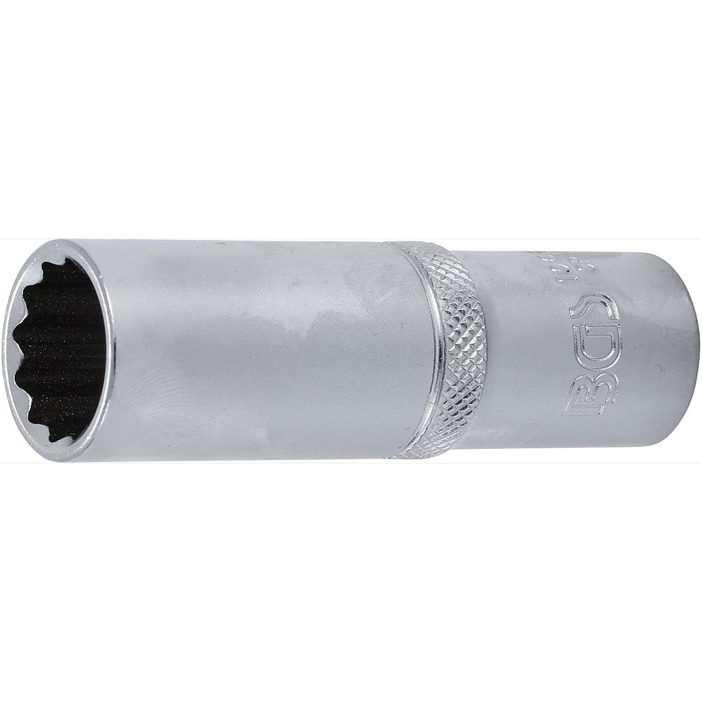 Steckschlüssel-Einsatz Zwölfkant, tief | Antrieb Innenvierkant 12,5 mm (1/2") | SW 17 mm