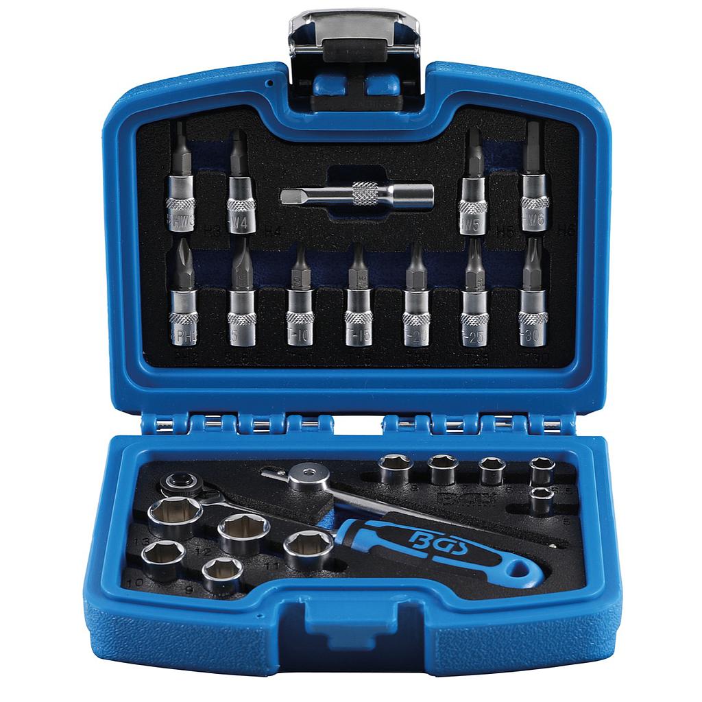 Steckschlüssel-Satz | Antrieb 6,3 mm (1/4") | 24-tlg.