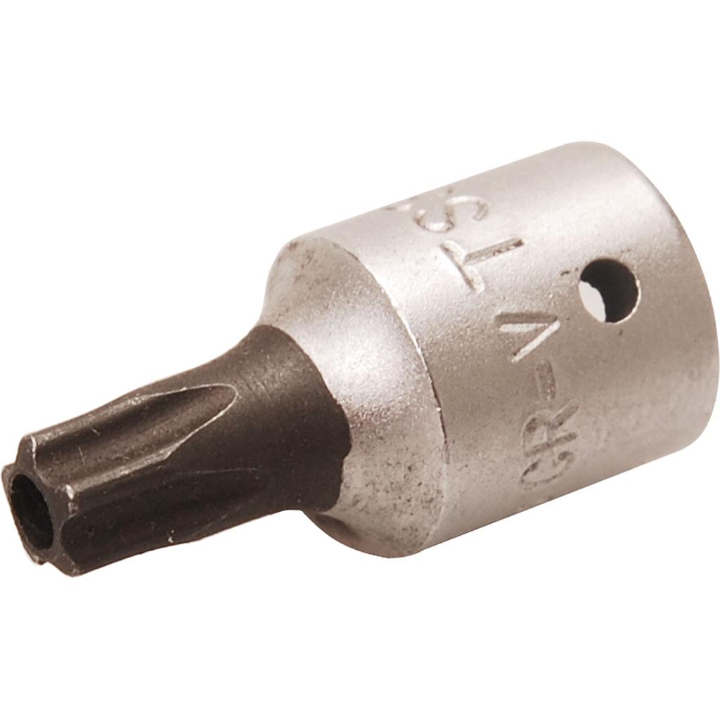 Bit-Einsatz | Antrieb Innenvierkant 6,3 mm (1/4") | TS-Profil (für Torx Plus) mit Bohrung TS30