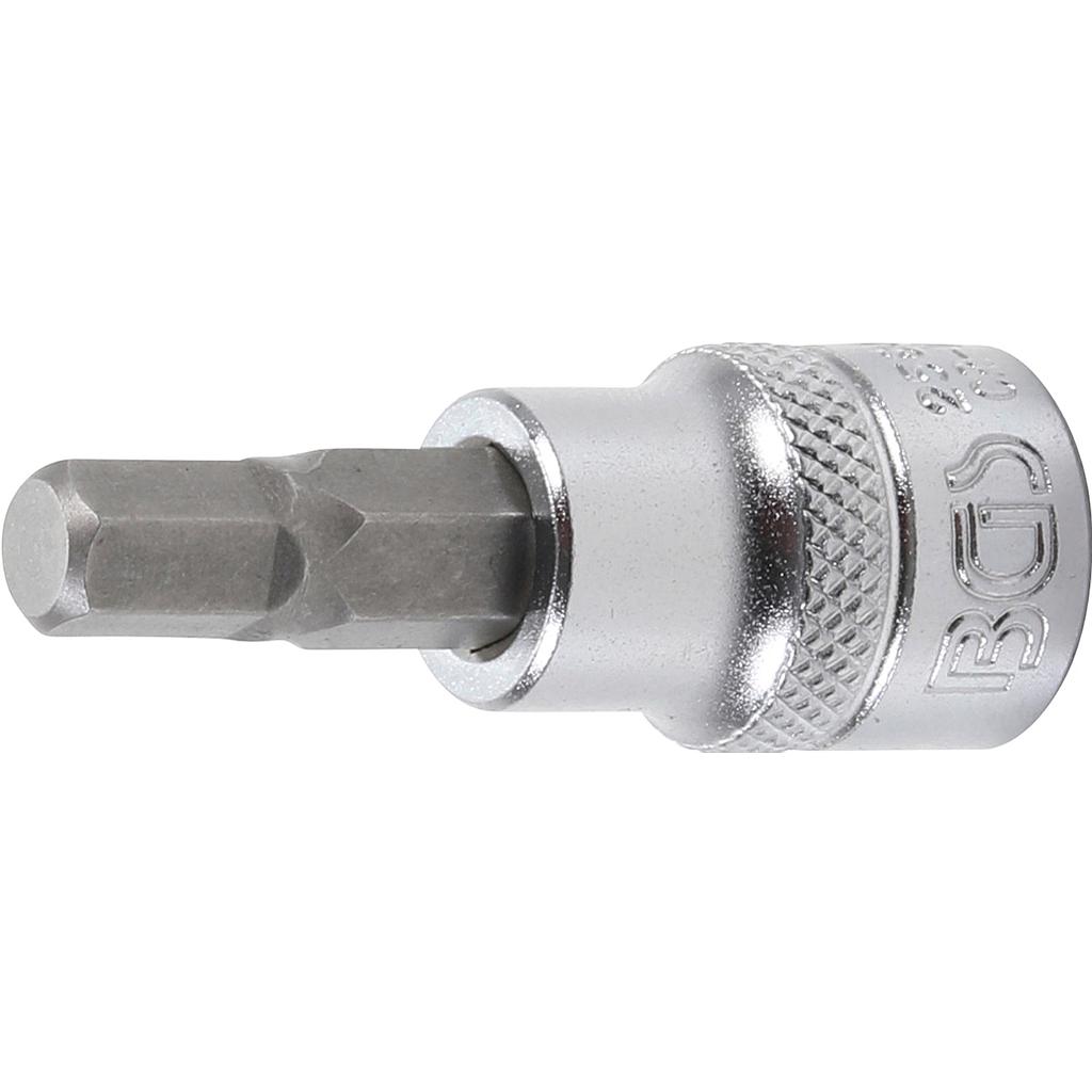 Bit-Einsatz | Antrieb Innenvierkant 10 mm (3/8") | Innensechskant 7 mm