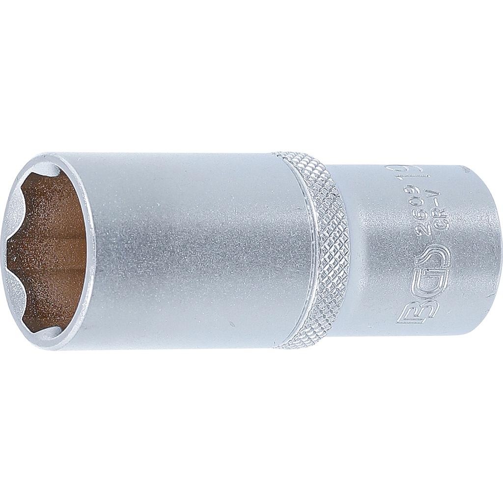 Steckschlüssel-Einsatz Super Lock, tief | Antrieb Innenvierkant 10 mm (3/8") | SW 19 mm