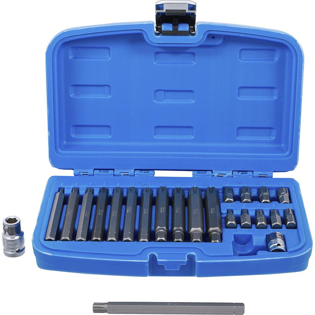 Bit-Satz | Antrieb Aussensechskant 10 mm (3/8") | Keil-Profil (für Ribe) | 22-tlg.