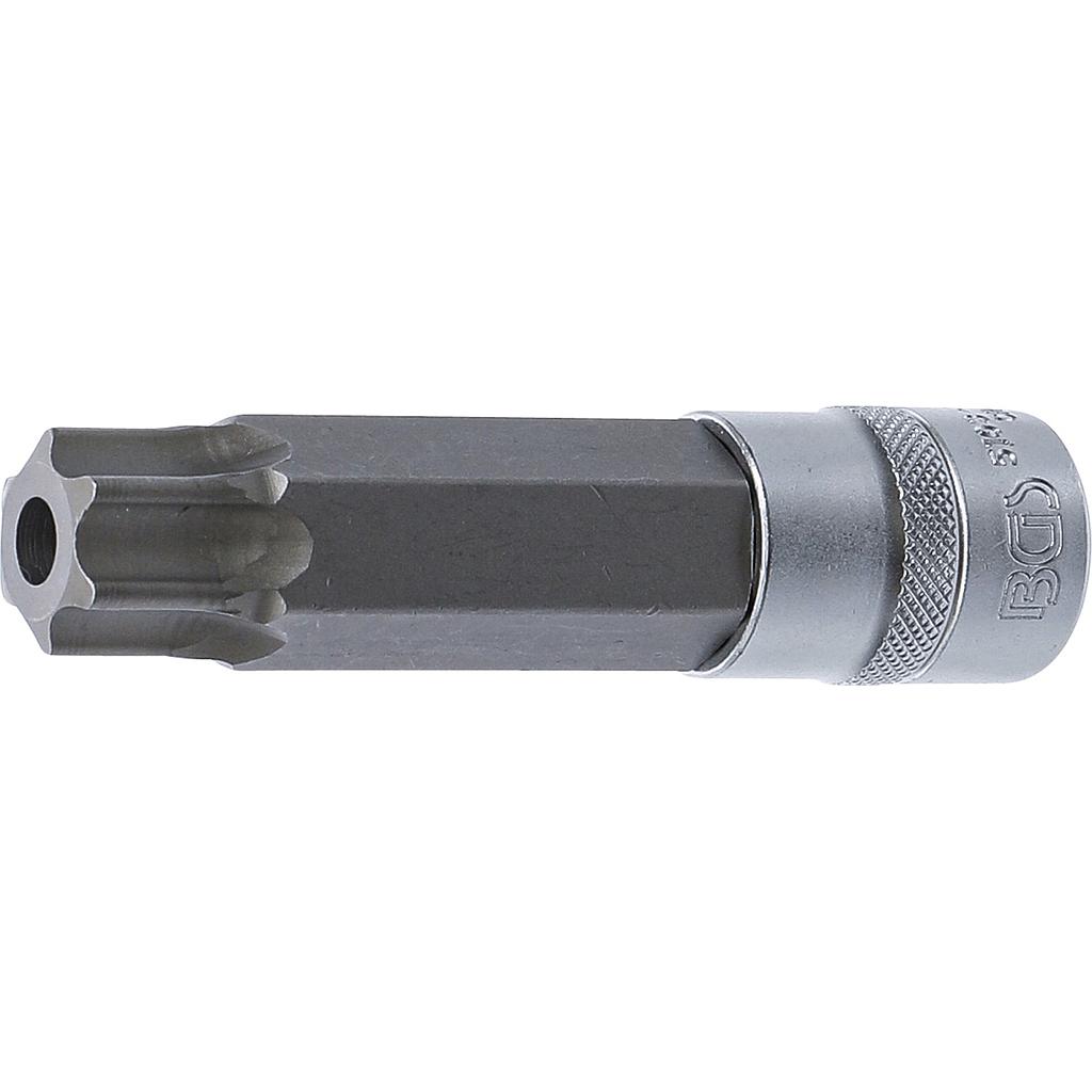 Bit-Einsatz | Länge 110 mm | Antrieb Innenvierkant 12,5 mm (1/2") | T-Profil (für Torx) mit Bohrung T100