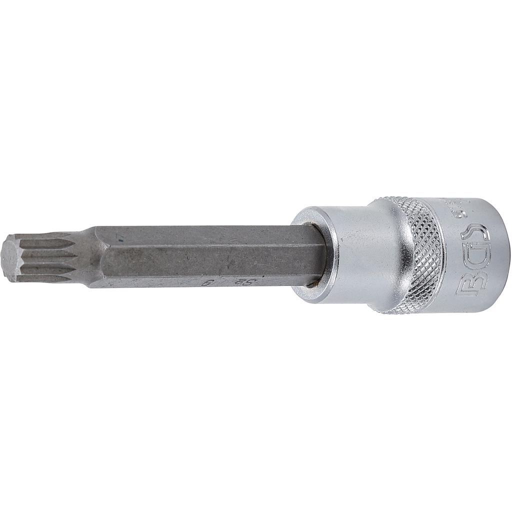 Bit-Einsatz | Länge 100 mm | Antrieb Innenvierkant 12,5 mm (1/2") | Innenvielzahn (für XZN) M9