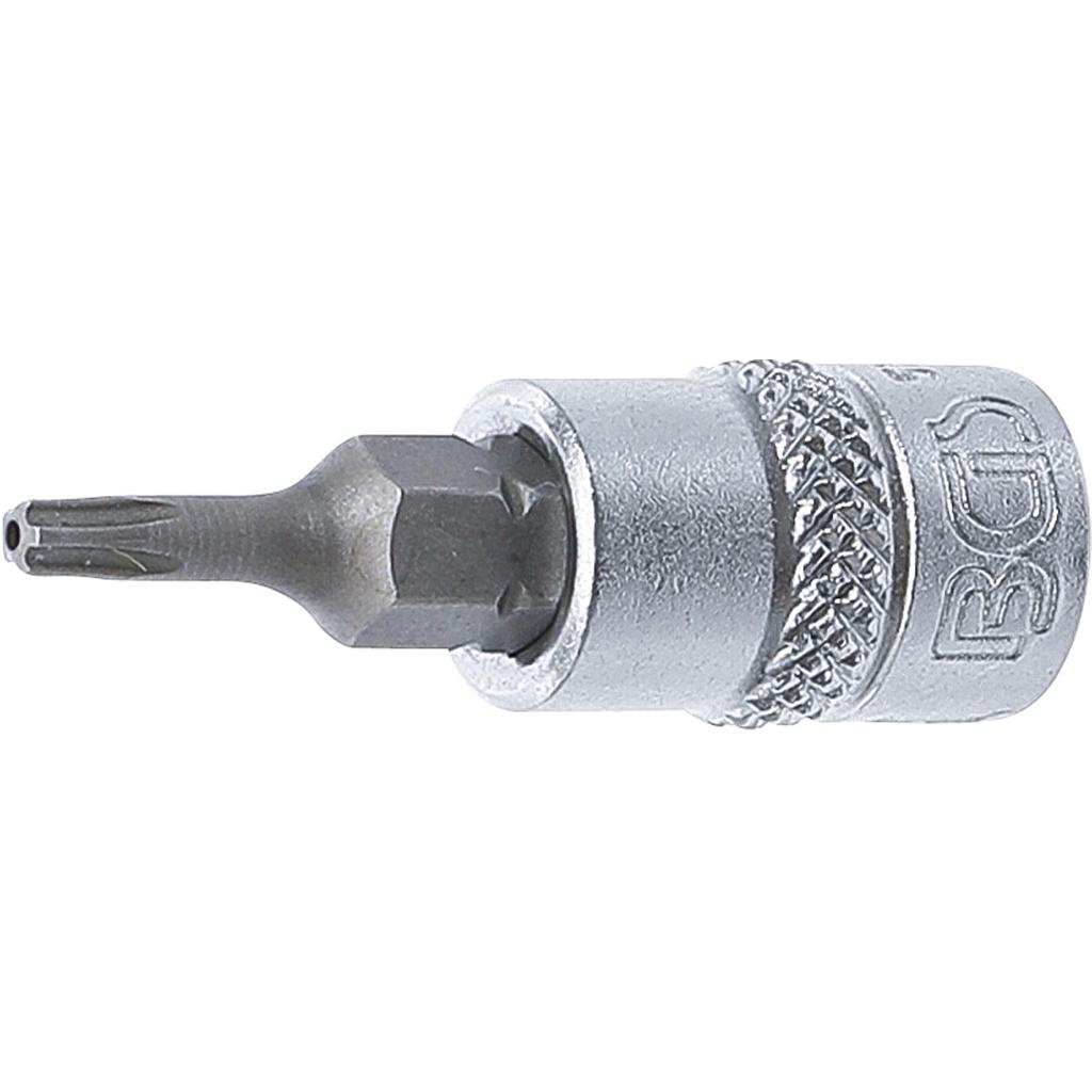 Bit-Einsatz | Antrieb Innenvierkant 6,3 mm (1/4") | TS-Profil (für Torx Plus) mit Bohrung TS10
