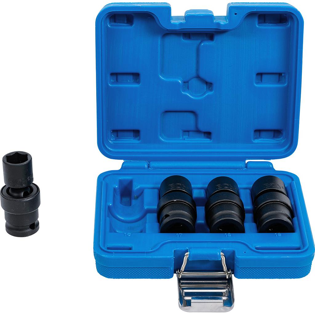 Kraft-Kugelgelenk-Einsatz-Satz | Antrieb Innenvierkant 12,5 mm (1/2") | 4-tlg.