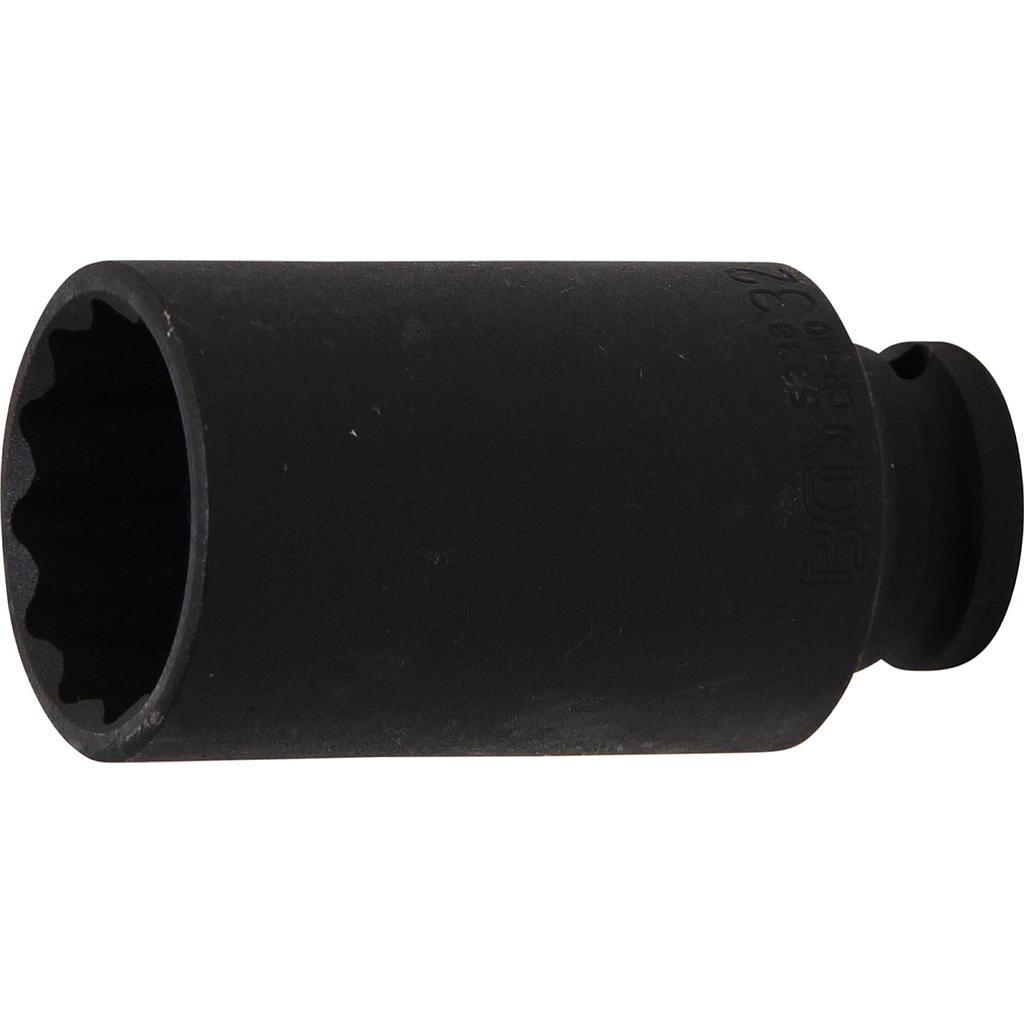 Kraft-Steckschlüssel-Einsatz Zwölfkant | Antrieb Innenvierkant 12,5 mm (1/2") | SW 32 mm