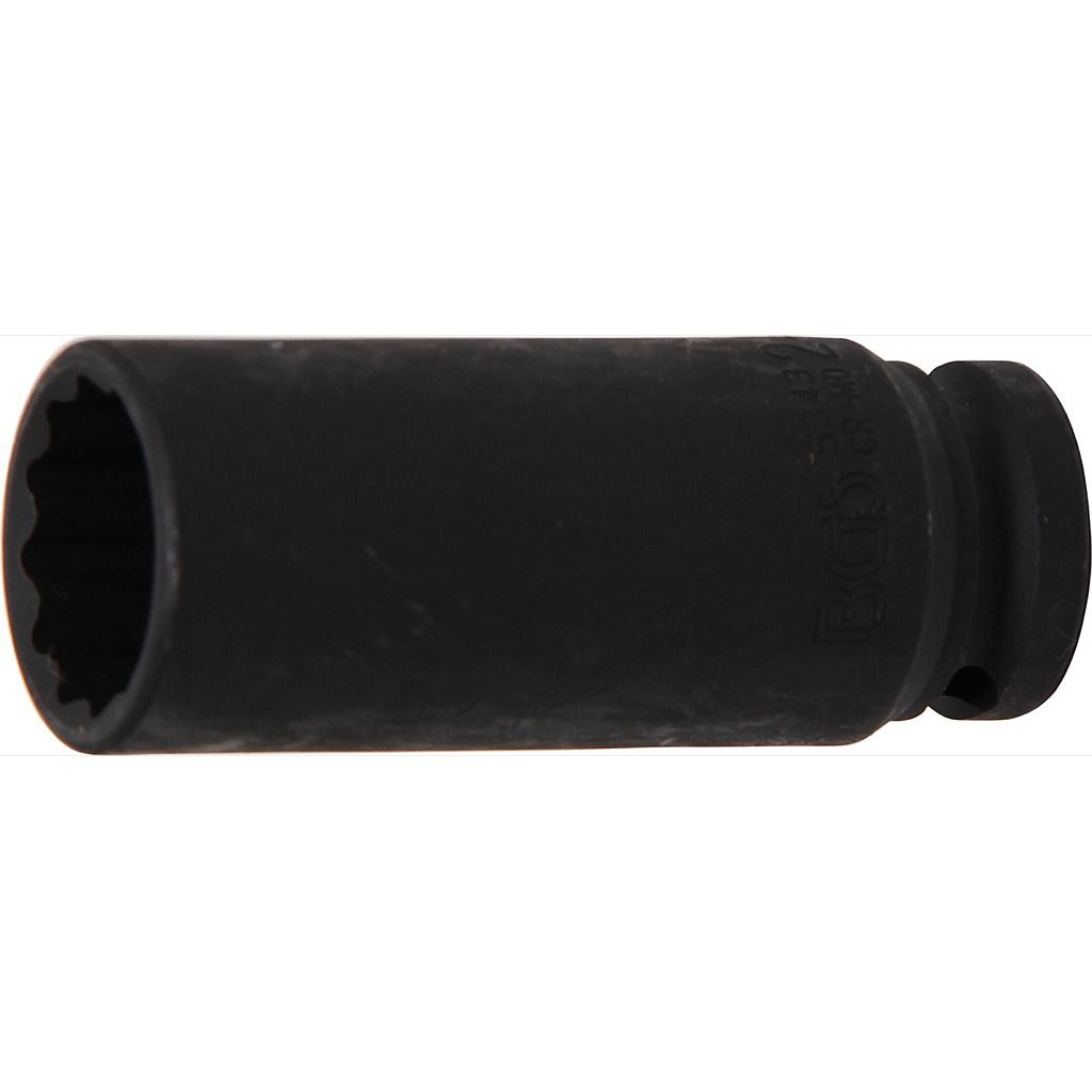 Kraft-Steckschlüssel-Einsatz Zwölfkant | Antrieb Innenvierkant 12,5 mm (1/2") | SW 24 mm