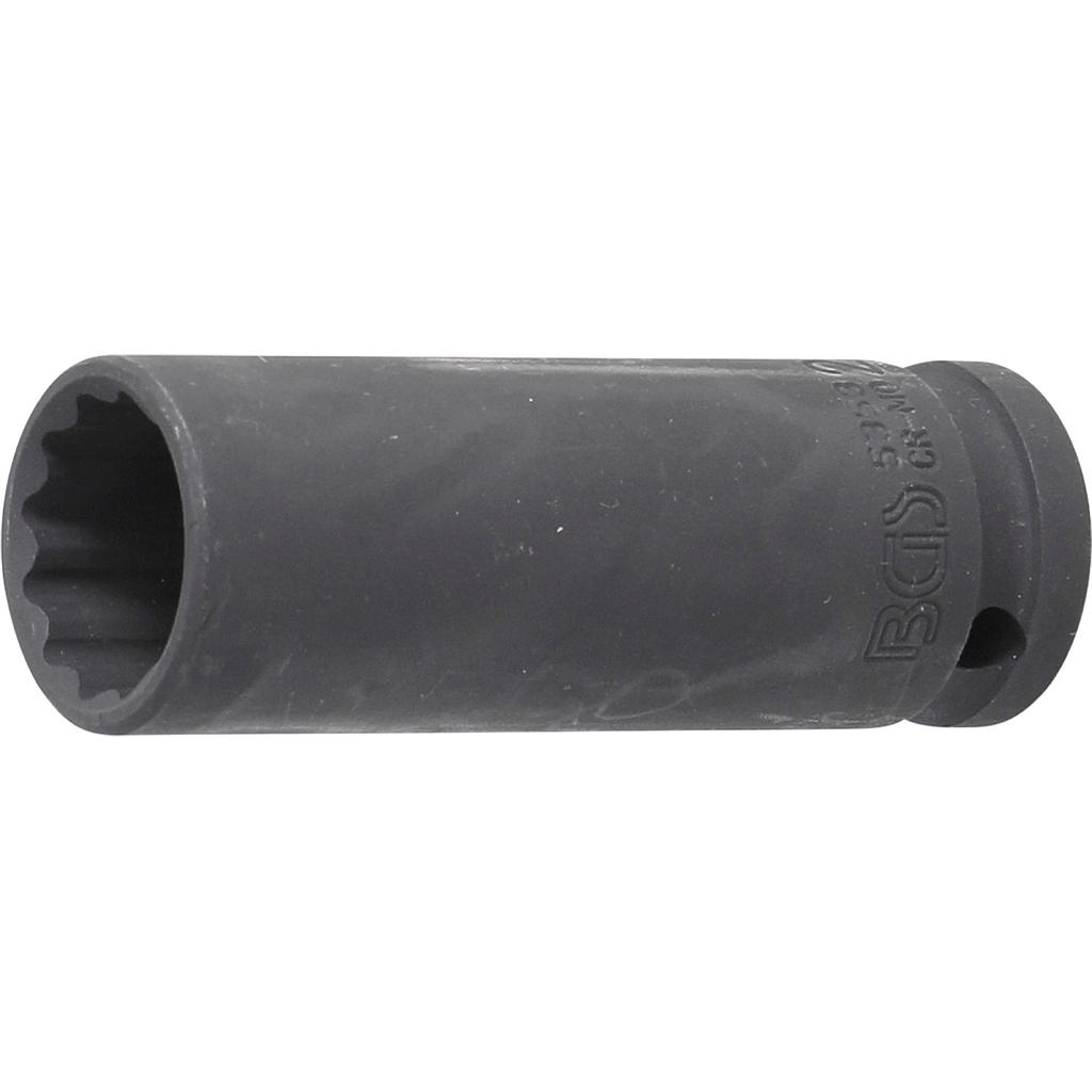 Kraft-Steckschlüssel-Einsatz Zwölfkant, tief | Antrieb Innenvierkant 12,5 mm (1/2") | SW 21 mm