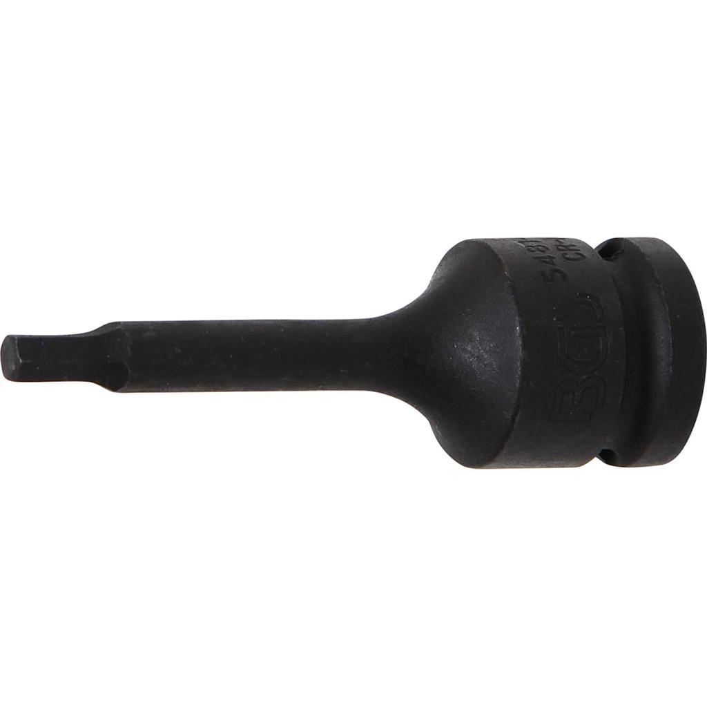 Kraft-Bit-Einsatz | Länge 75 mm | Antrieb Innenvierkant 12,5 mm (1/2") | Innensechskant 5 mm