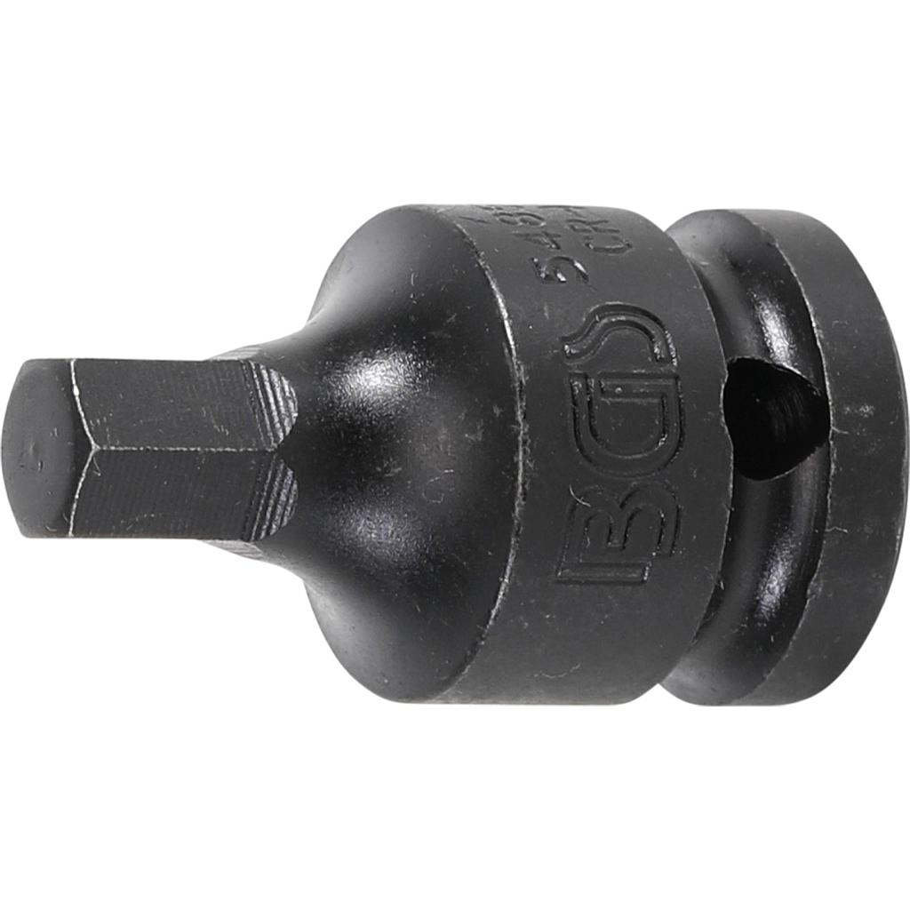 Kraft-Bit-Einsatz | Länge 42 mm | Antrieb Innenvierkant 12,5 mm (1/2") | Innensechskant 9 mm