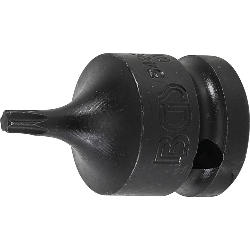 Kraft-Bit-Einsatz | Länge 42 mm | Antrieb Innenvierkant 12,5 mm (1/2") | T-Profil (für Torx) T25