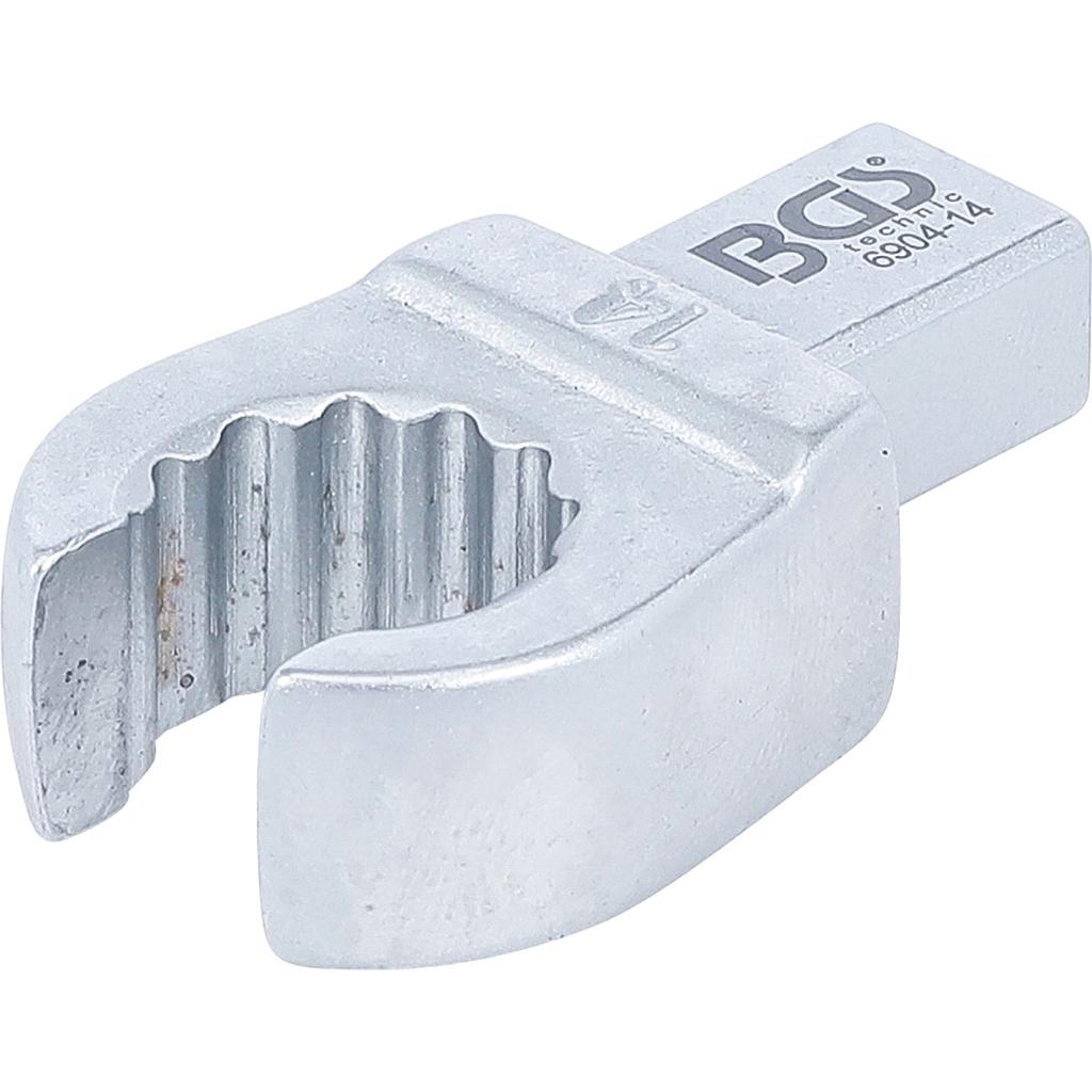 Einsteck-Ringschlüssel | offen | 14 mm | Aufnahme 9 x 12 mm