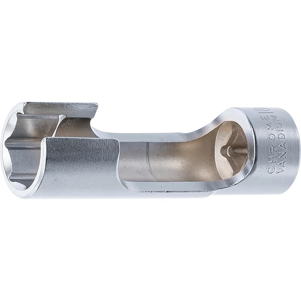 Spezial-Steckschlüssel-Einsatz, geschlitzt | Antrieb Innenvierkant 10 mm (3/8") | SW 18 mm