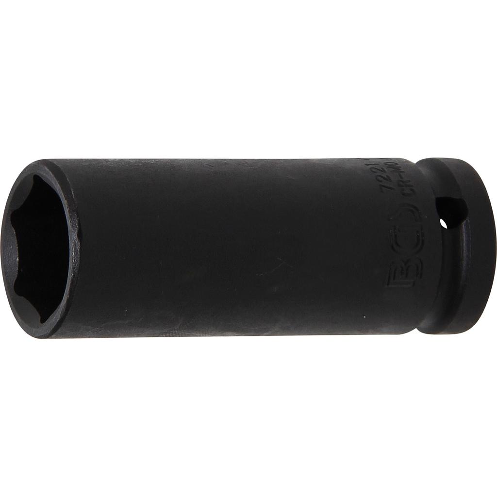 Kraft-Steckschlüssel-Einsatz Sechskant, tief | Antrieb Innenvierkant 12,5 mm (1/2") | SW 21 mm