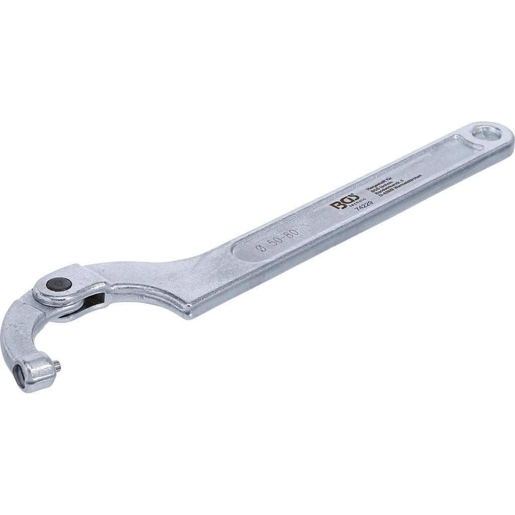 Gelenk-Hakenschlüssel mit Zapfen | 50 - 80 mm