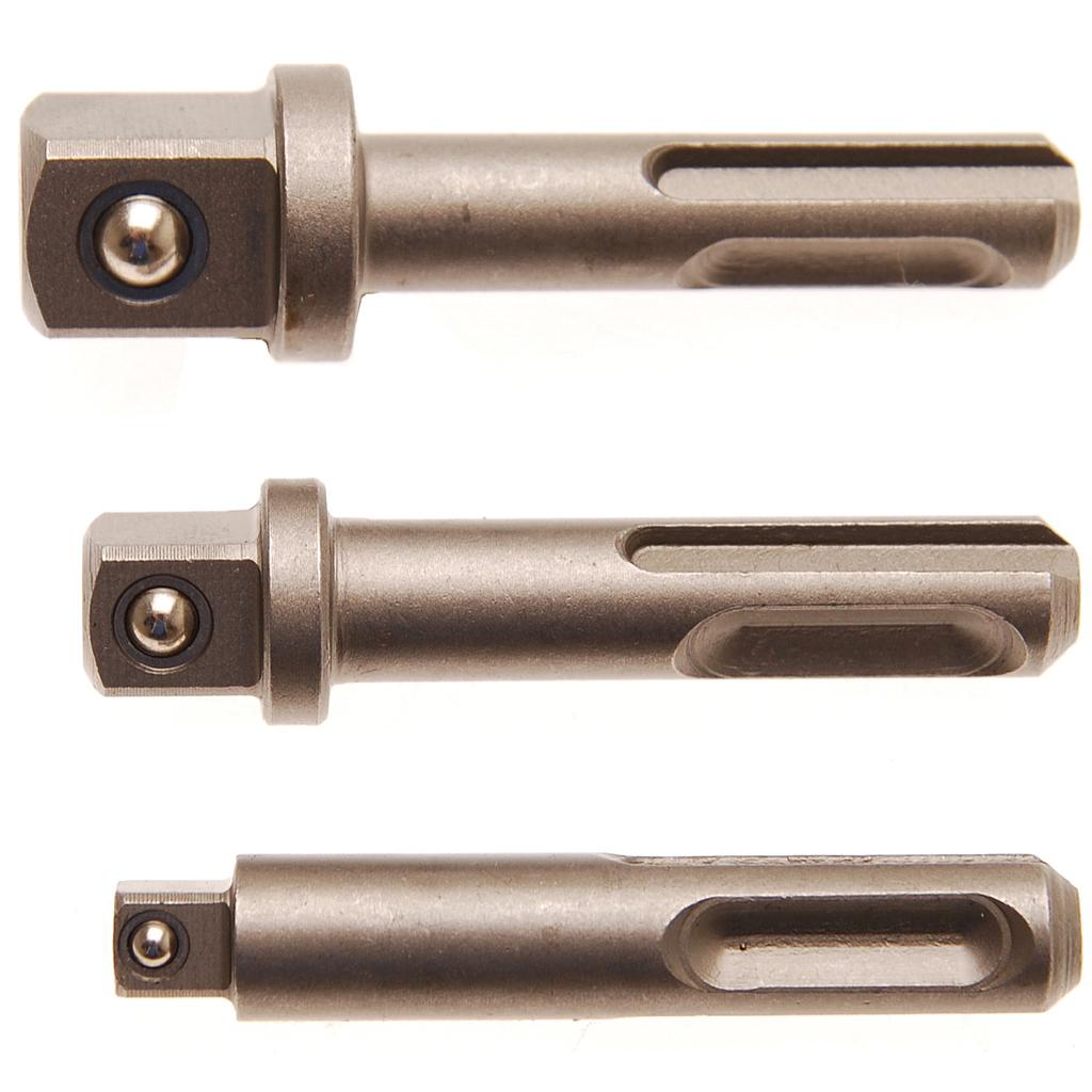 Adapter-Satz | SDS - Aussenvierkant 6,3 mm (1/4"), 10 mm (3/8"), 12,5 mm (1/2") | 3-tlg.