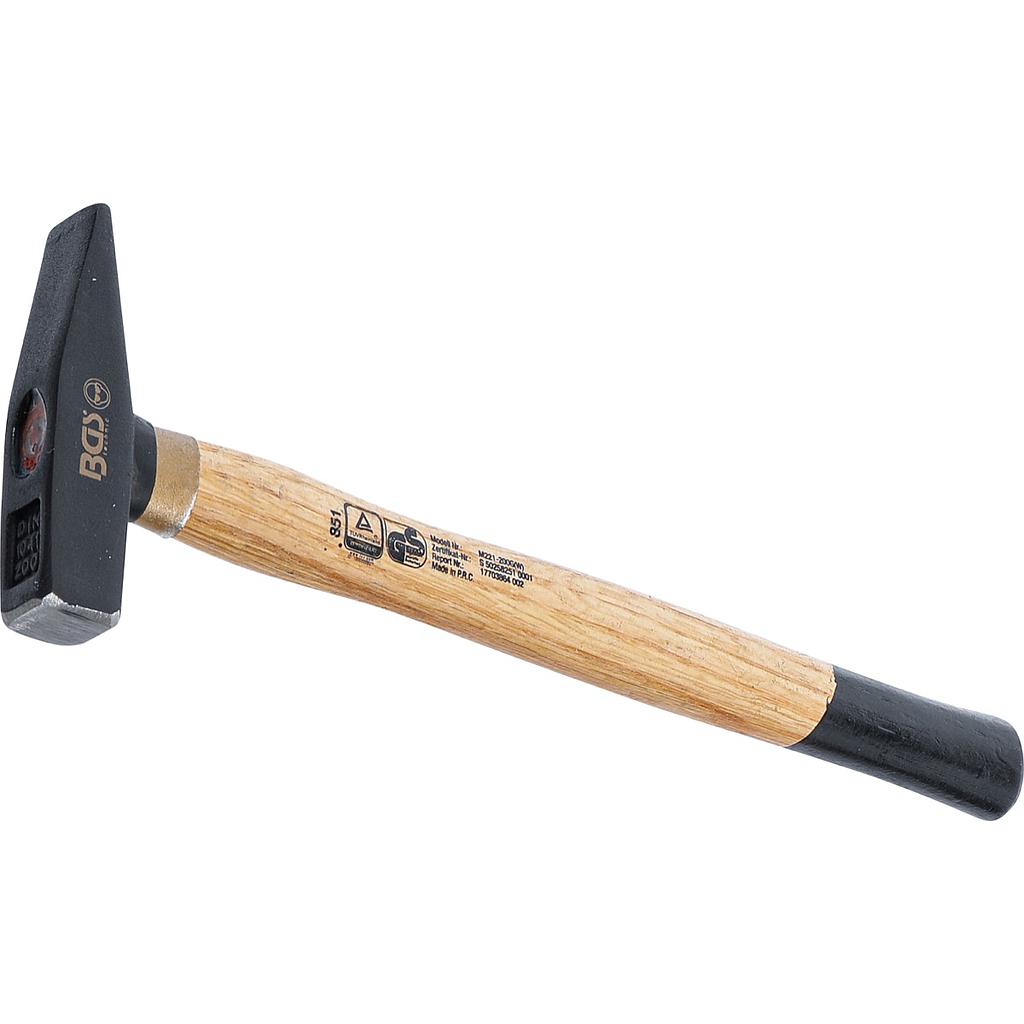 Schlosserhammer | Holz-Stiel | DIN 1041 | 200 g