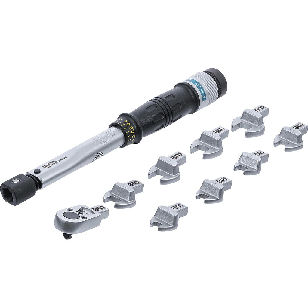 Drehmomentschlüssel-Satz | 6,3 mm (1/4") | 6 - 30 Nm | 10-tlg.