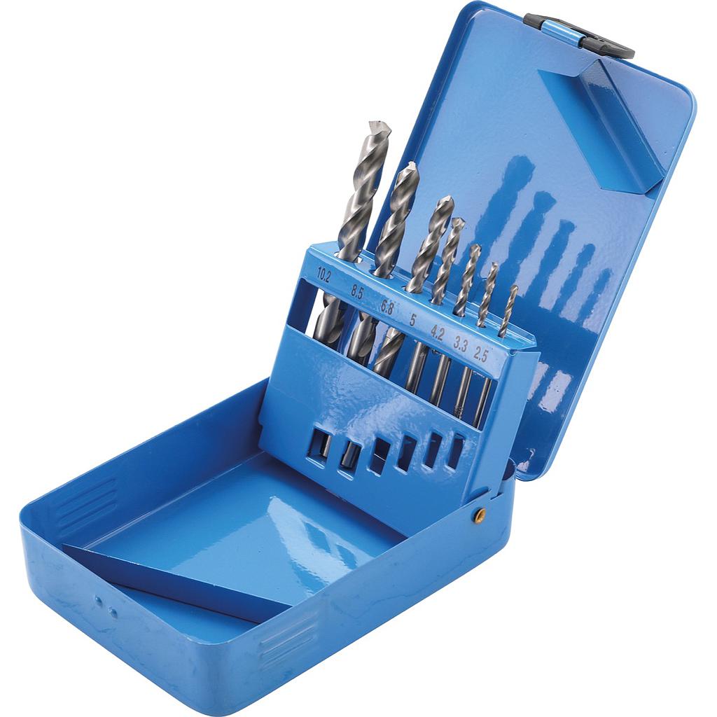 HSS-Spiralbohrer-Satz | Kernlochmasse | Ø 2,5 - 10,2 mm | 7-tlg.