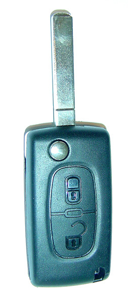 Guscio telecommando 2 tasti, supporto della batteria sul guiscio