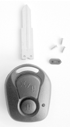 Key housing, 2 buttons