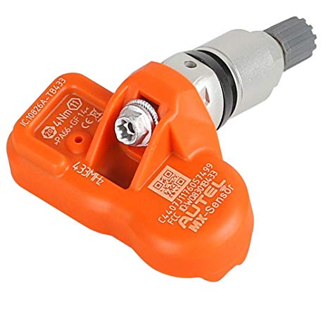 Capteur universel de pression des pneus Autel programmé avec valve métallique 433 MHz